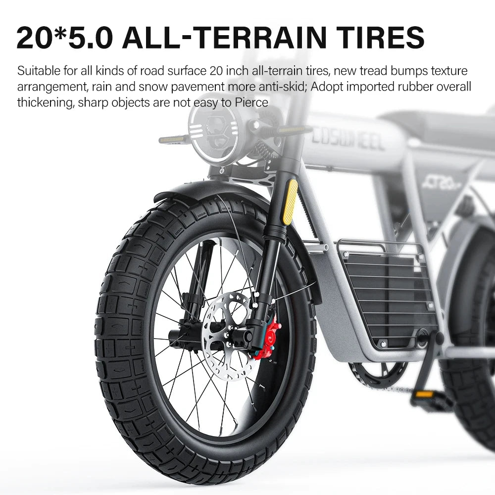 Coswheel Electric Bike For Adult
CT20S 2000W/1500W Mountain bike Electric Motorcycle 60V 27.5Ah