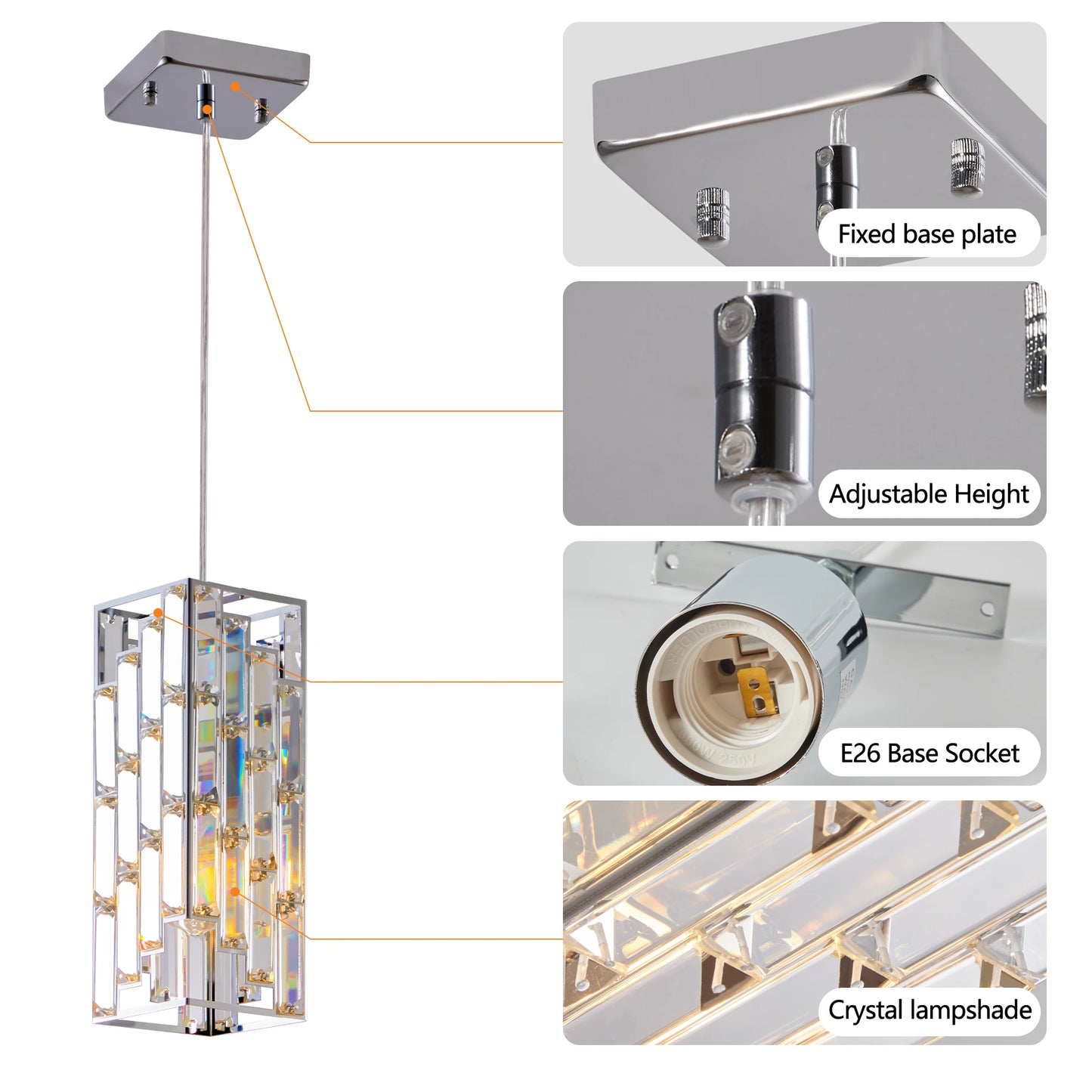 Modern Crystal Pendant Light