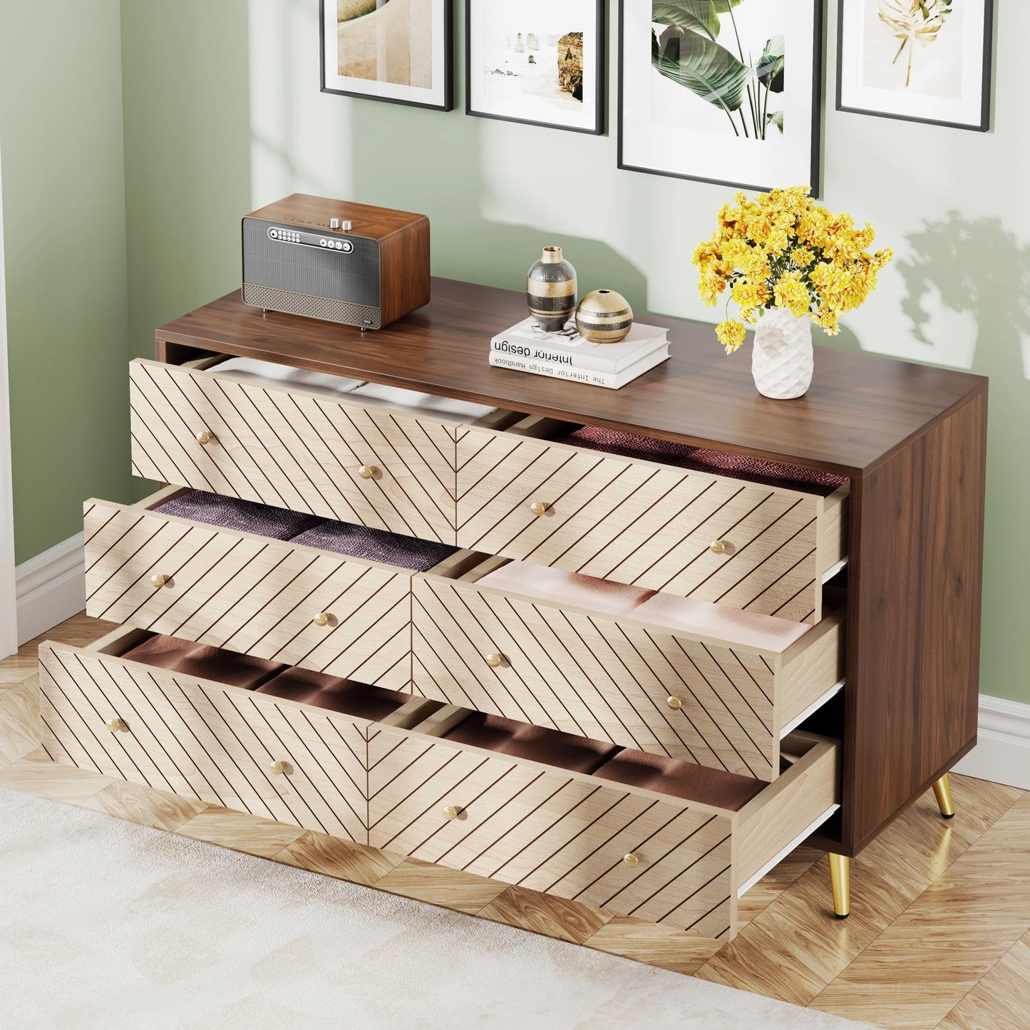 Tribe signs Wooden Drawer Organizer