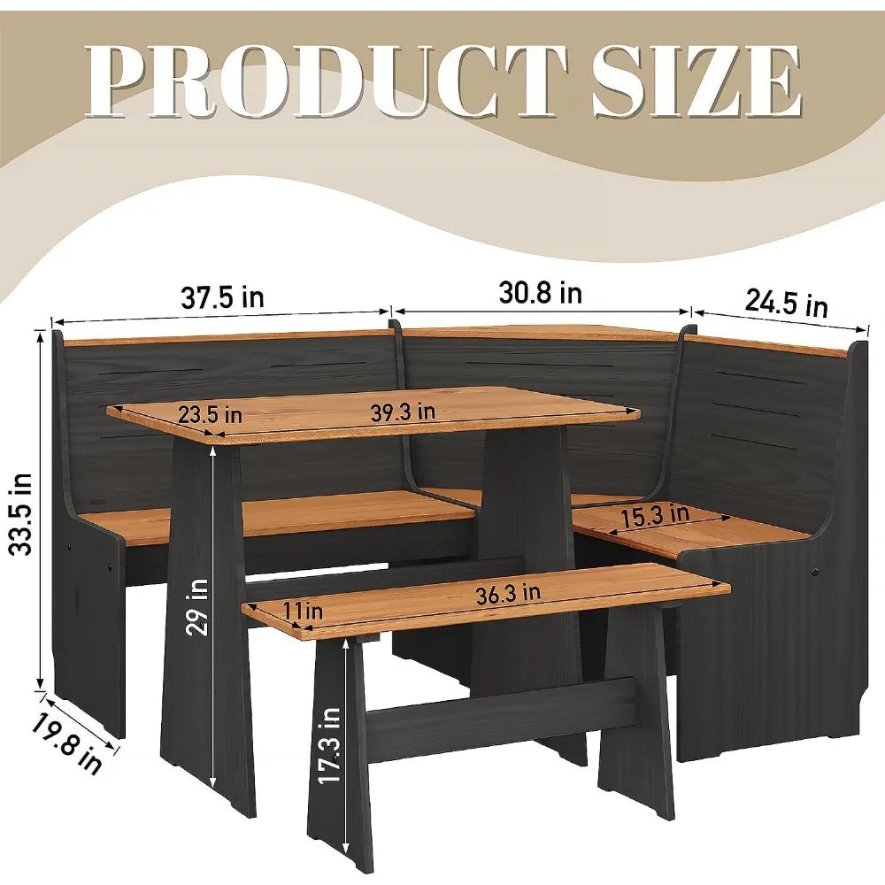 Versatile Dining Bench/Chair Set for Family