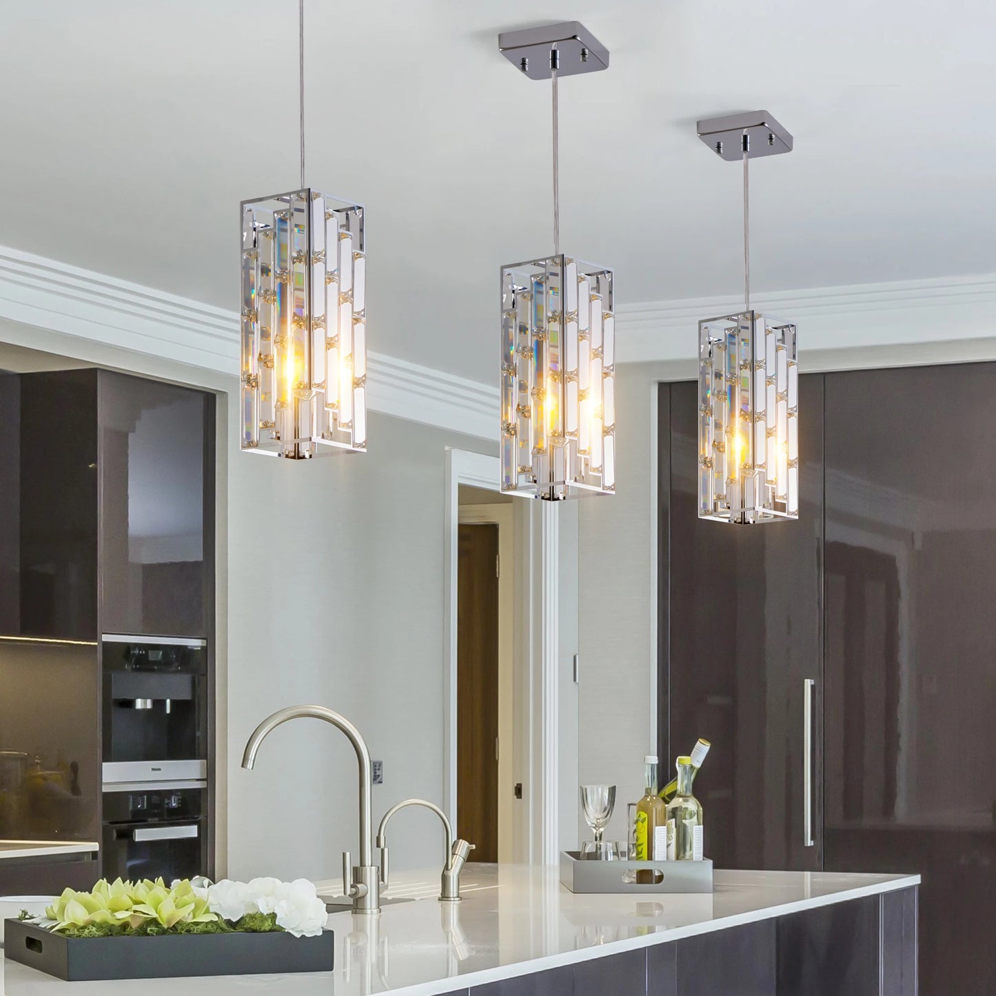 Modern Crystal Pendant Light