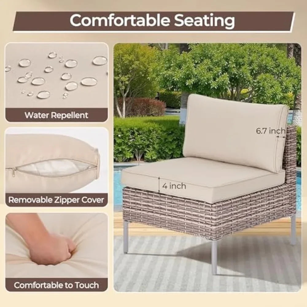 3 Piece Outdoor Patio Furniture Set,