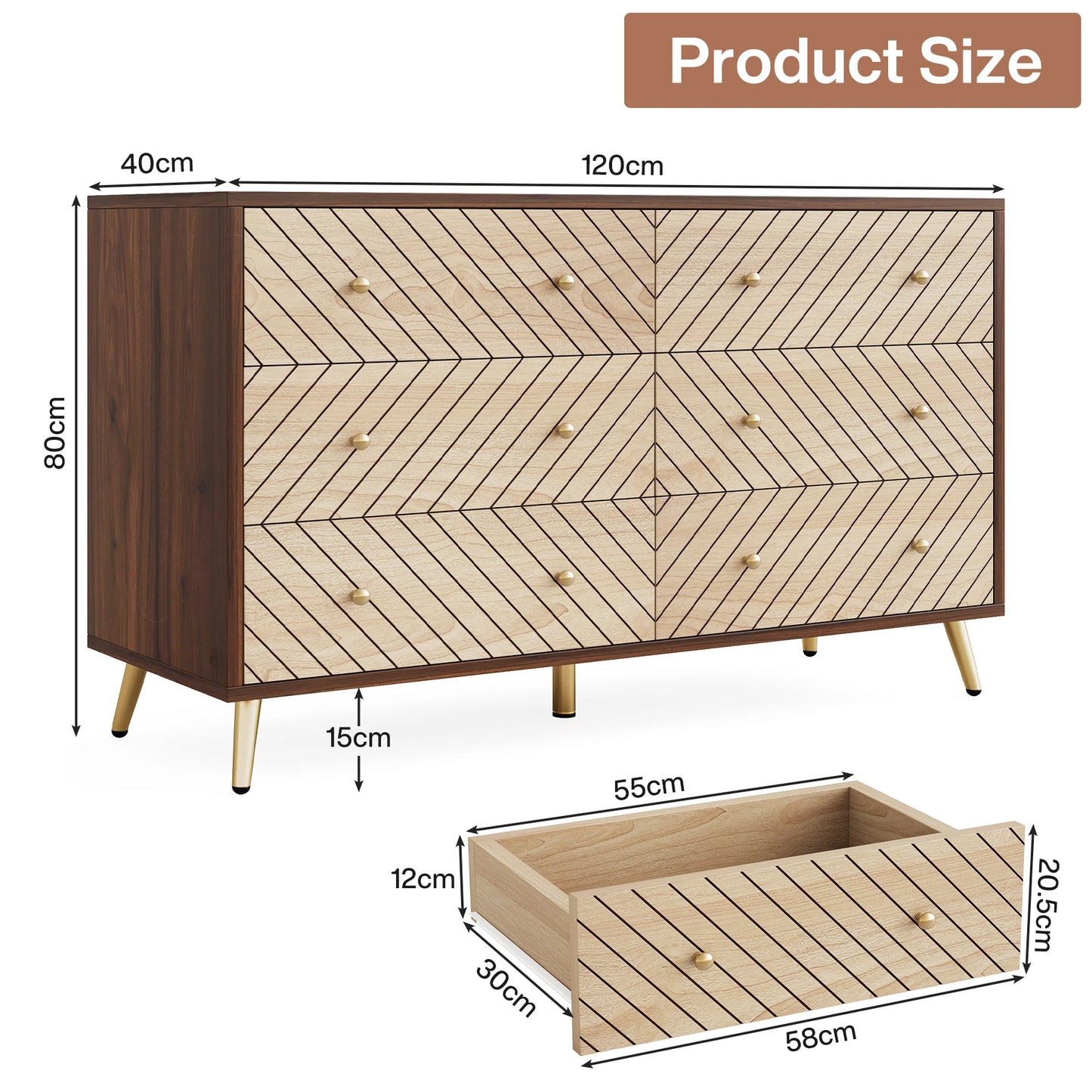 Tribe signs Wooden Drawer Organizer
