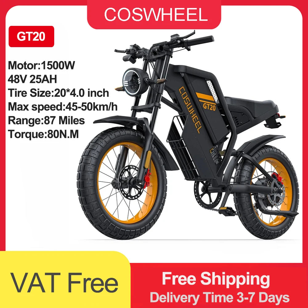 Mountain Bikes Off Road Fat Tires Motorcycle Ebike