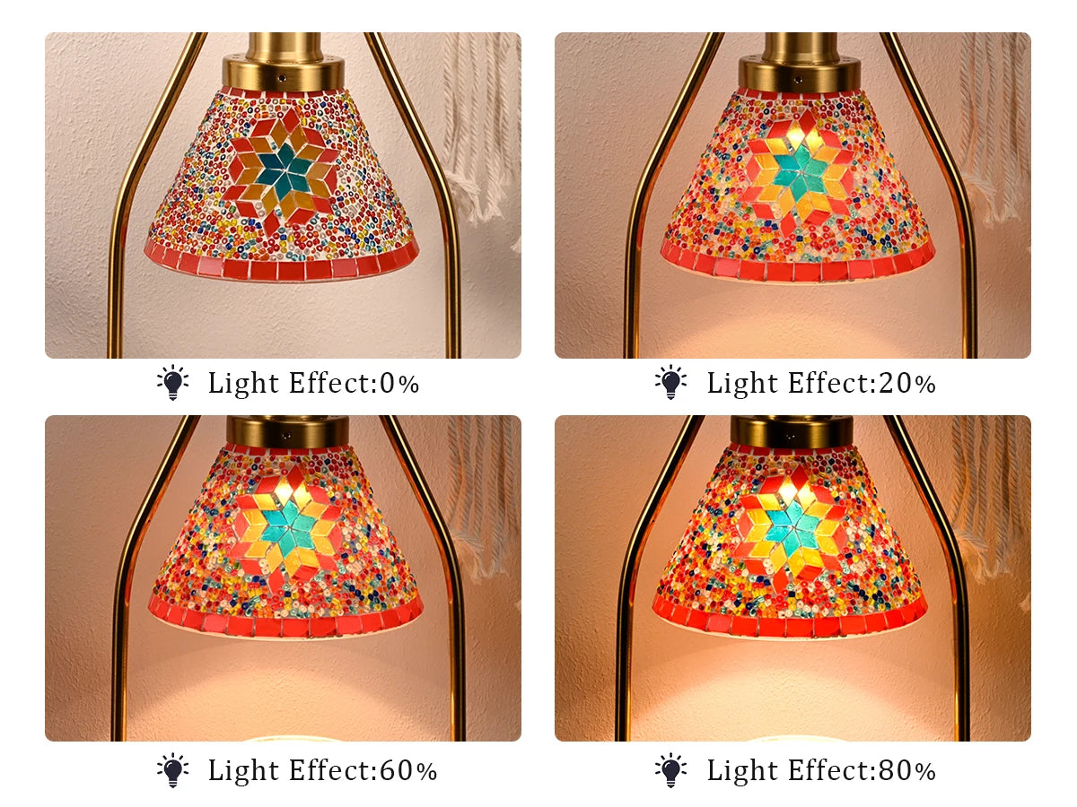 Bohemian style bedside lamp