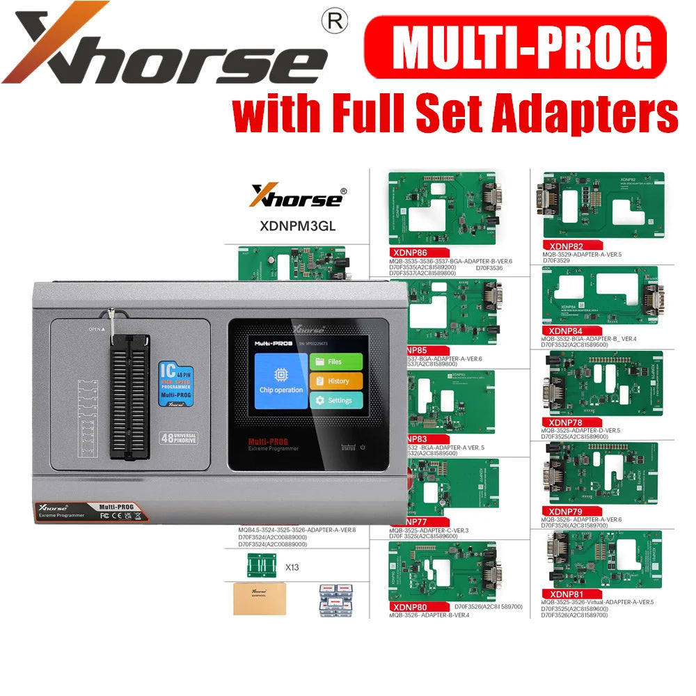 Xhorse VVDI Multi-Prog Programmer Newly Support ECU & TCU Read/Write/Clone