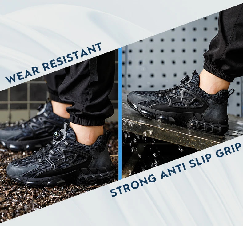 Slack-stab-proof work shoes