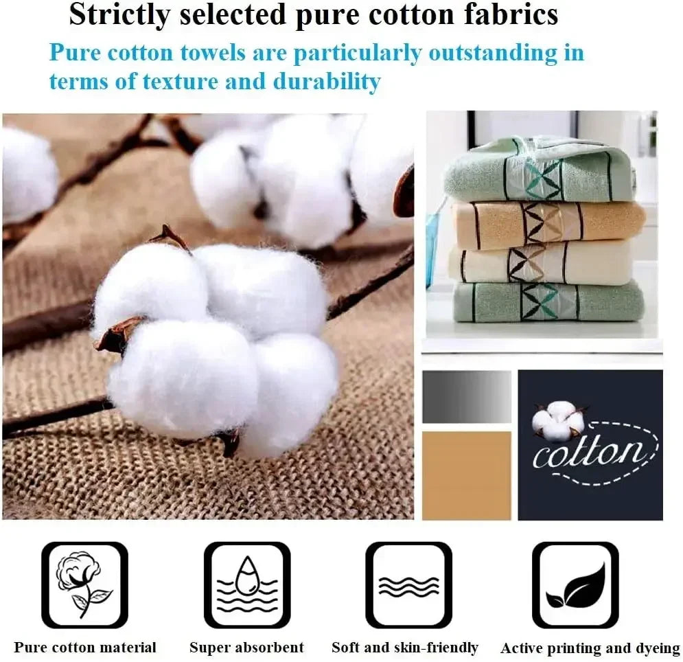 4 packs pure cotton hand towel, 100% cotton face towels