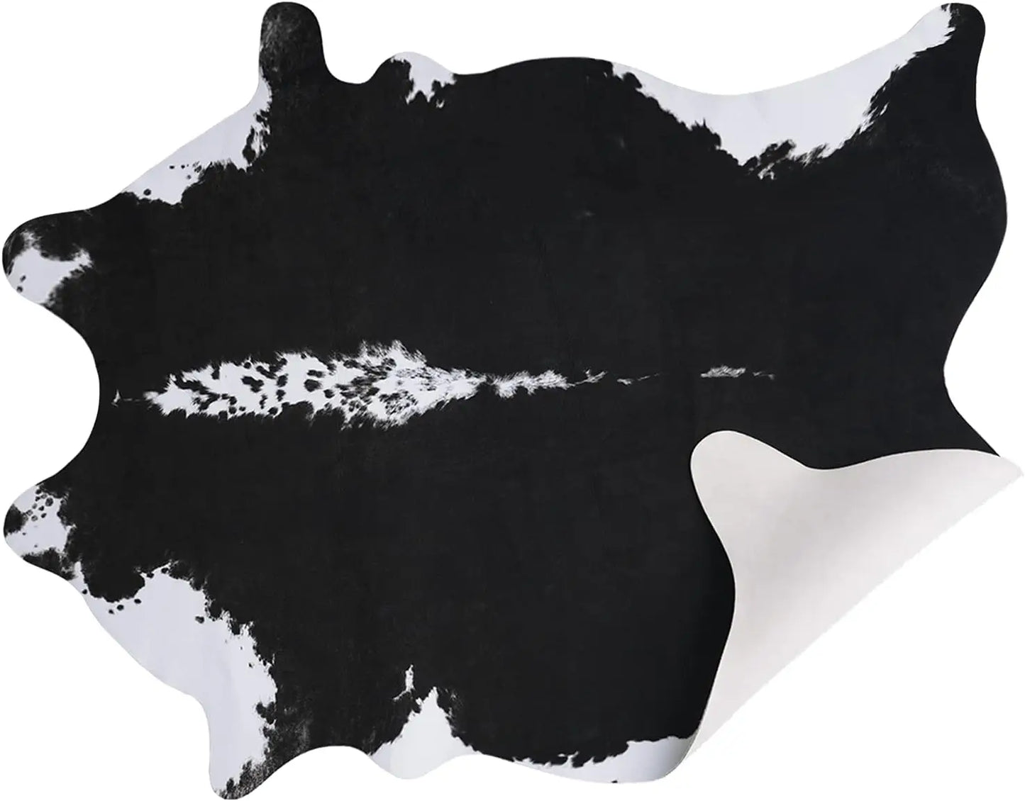 Faux Fur Animal Cow Hide Carpet, Sturdy and Large Size Cow Print Rugs, Suitable for Bedroom Living Room Western Decor, & More