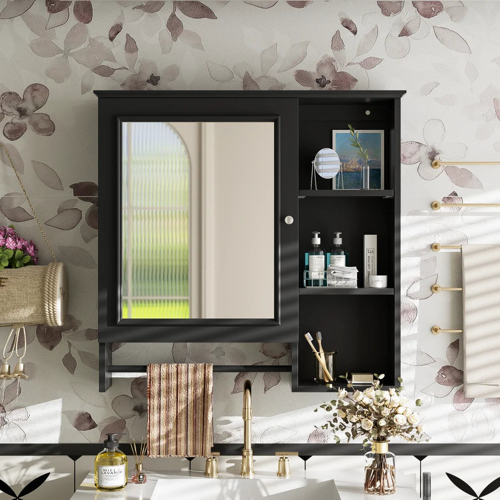 Modern Elegant Bathroom 30 Inch Vanity With Sink, Storage Cabinets, Drawers, and Adjustable Shelves