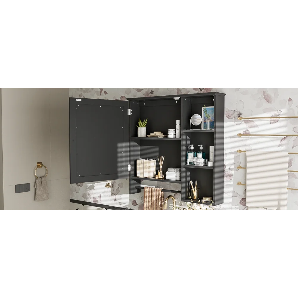 Modern Elegant Bathroom 30 Inch Vanity With Sink, Storage Cabinets, Drawers, and Adjustable Shelves