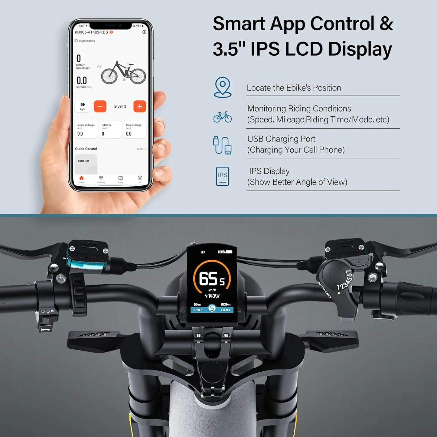 Coswheel Electric Bike For Adult
CT20S 2000W/1500W Mountain bike Electric Motorcycle 60V 27.5Ah