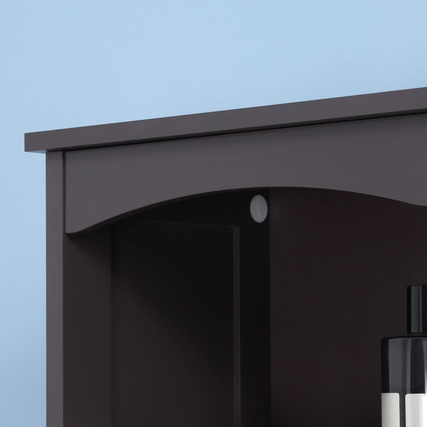 Tall Free Standing Bathroom Linen Tower W/ Shelf