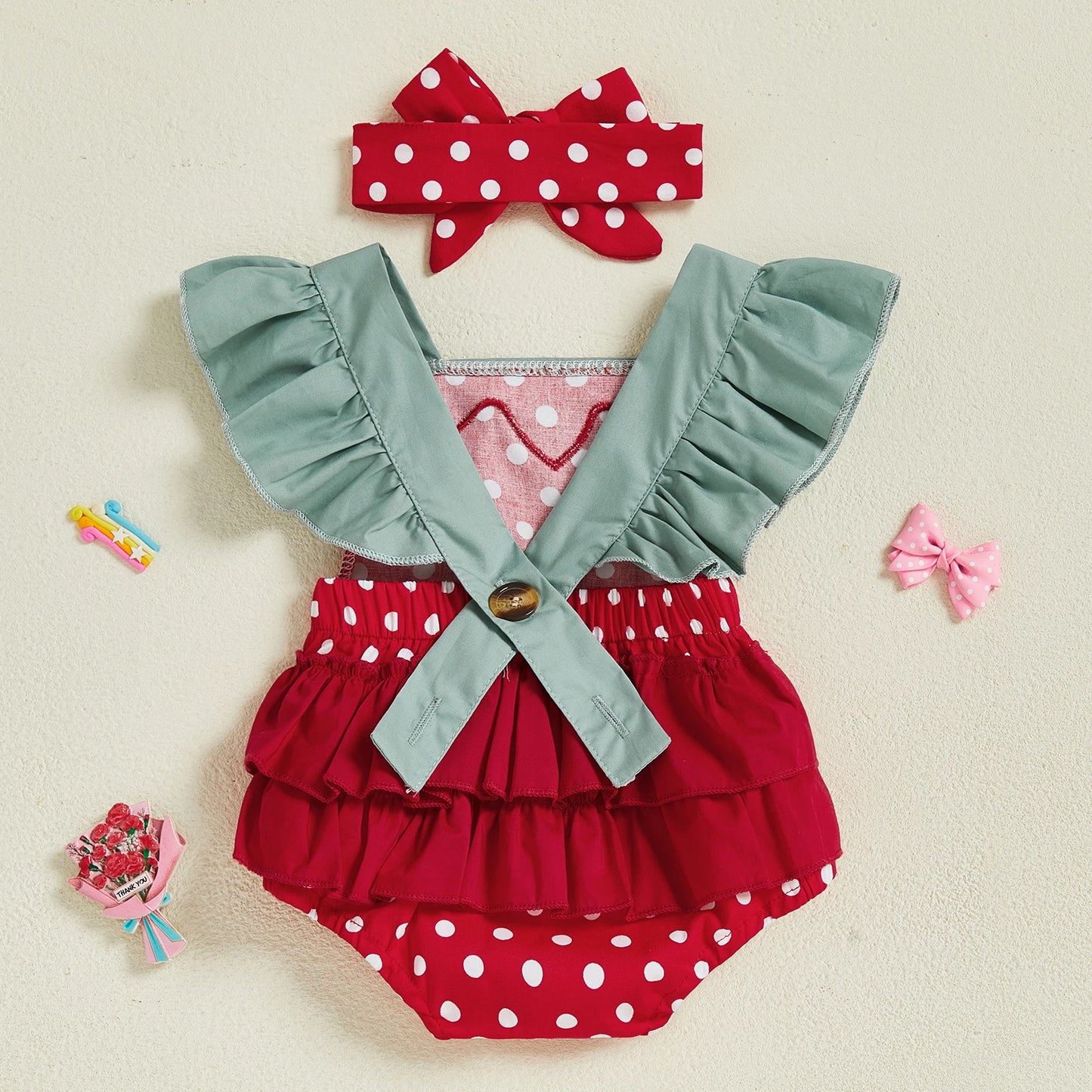 Baby Girl Strawberry Romper