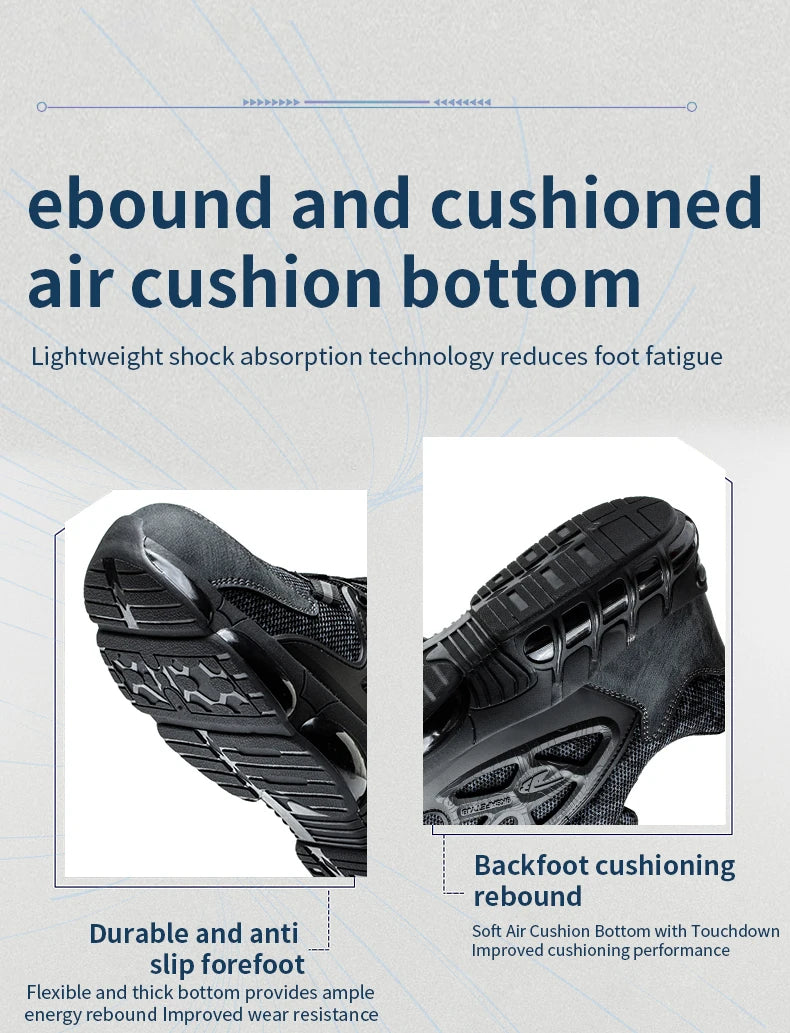 Slack-stab-proof work shoes