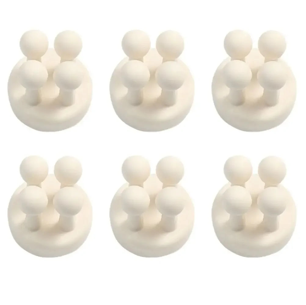 Self Adhesive Silicone Hook Bathroom Holder/ Storage for shavers, toothbrushes, and more
