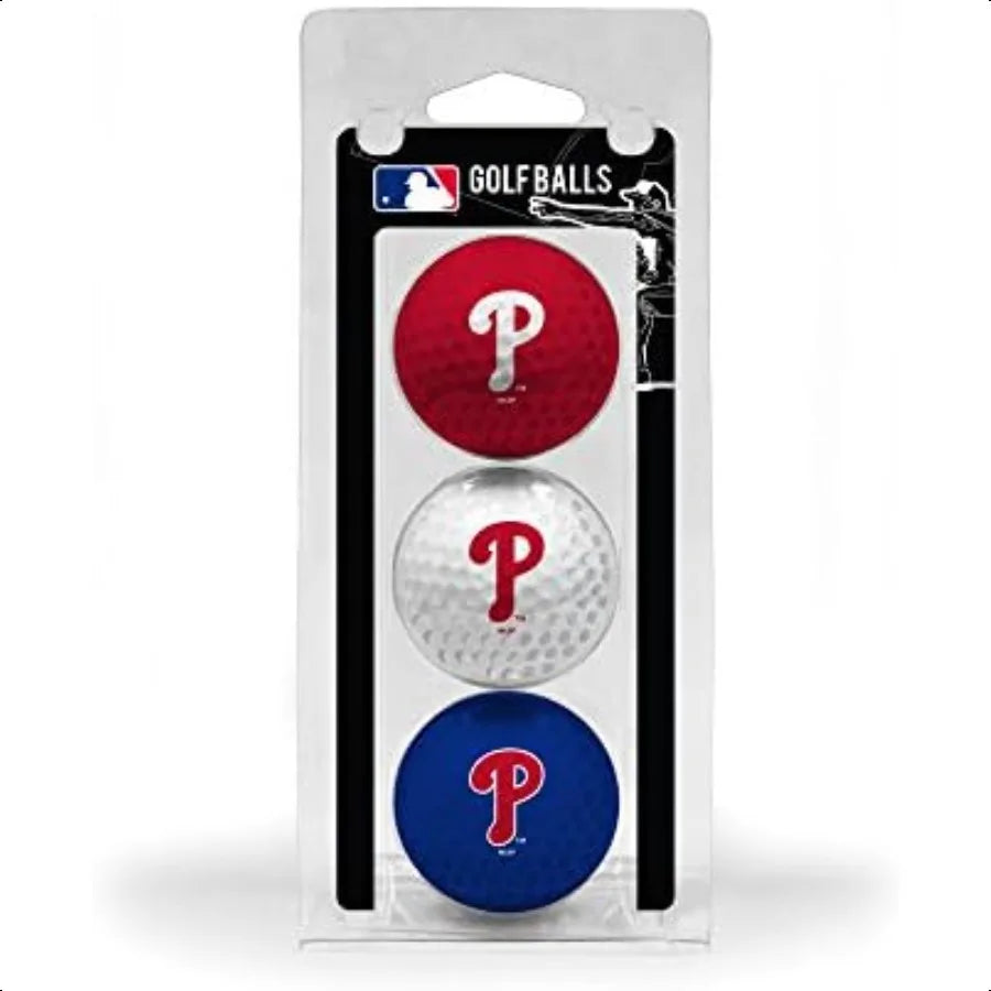 MLB Regulation Size Golf Balls
 3 Pack Full Color Durable Team Imprint