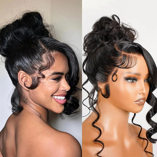Hidden Strap Body Wave 360 HD Full Lace Front Wigs