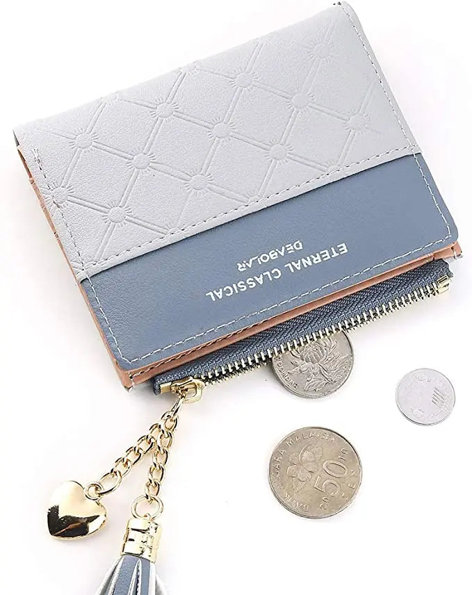 Tassel Leather Wallet Women Small Luxury Brand Famous Mini Women Wallets 2024 New Lovely Purse Female Small Wallet for Women Bag