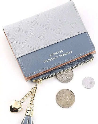 Tassel Leather Wallet Women Small Luxury Brand Famous Mini Women Wallets 2024 New Lovely Purse Female Small Wallet for Women Bag
