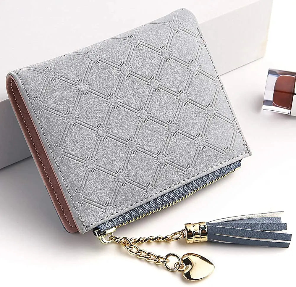Tassel Leather Wallet Women Small Luxury Brand Famous Mini Women Wallets 2024 New Lovely Purse Female Small Wallet for Women Bag
