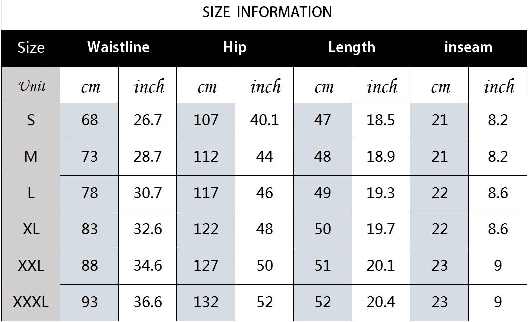 5-piece men's casual shorts