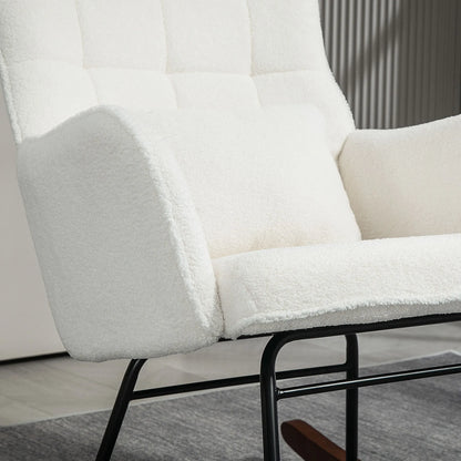 Homcom Boucle Rocking Chair