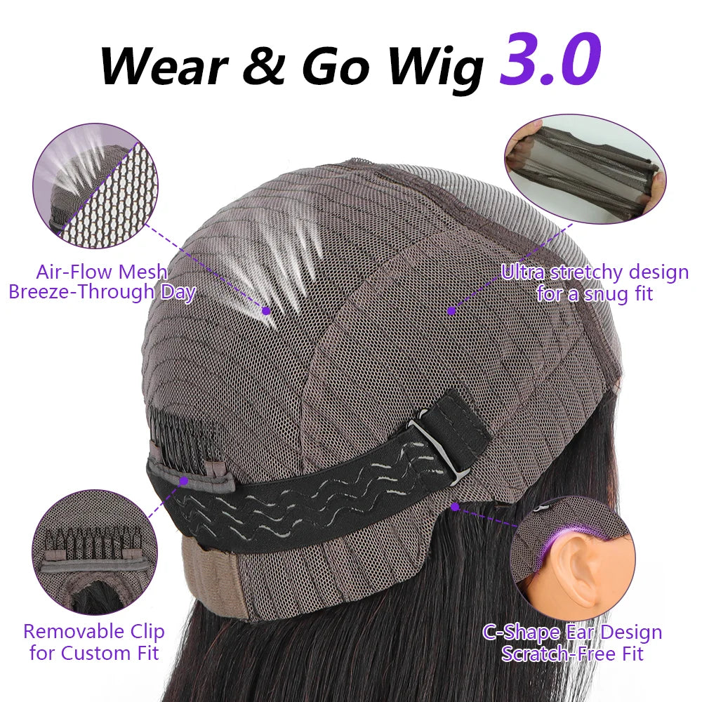 Hidden Strap Body Wave 360 HD Full Lace Front Wigs