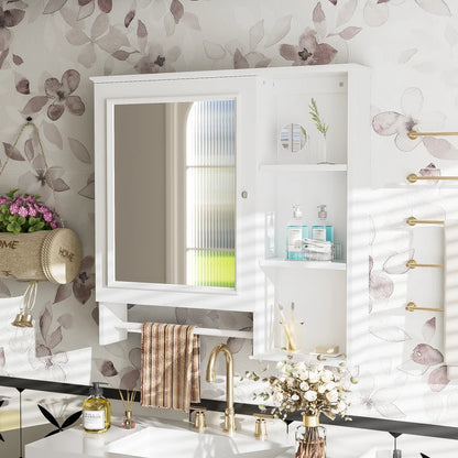 Modern Elegant Bathroom 30 Inch Vanity With Sink, Storage Cabinets, Drawers, and Adjustable Shelves