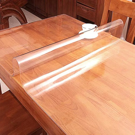 Multi Size,, Rectangle Shape, Clear PVC Table top Runner