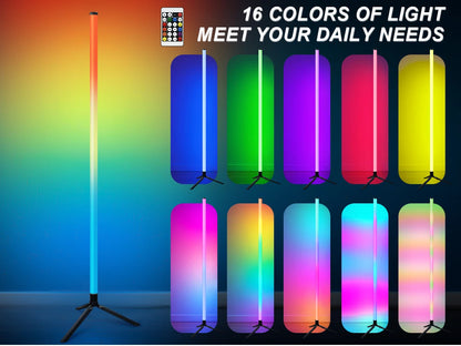 RGB floor lamp, music synchronization and random color