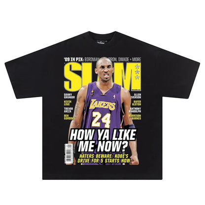 2026 Kobe Bryant Portrait NBA 
Lakers Star Black Mamba 
Basketball Summer Short-sleeved T-shirt