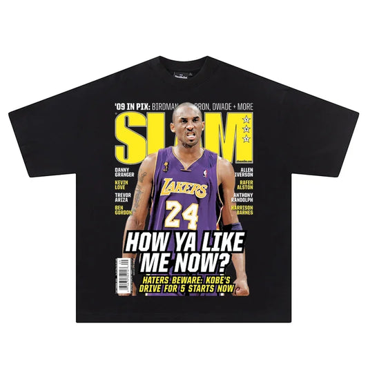 2026 Kobe Bryant Portrait NBA 
Lakers Star Black Mamba 
Basketball Summer Short-sleeved T-shirt