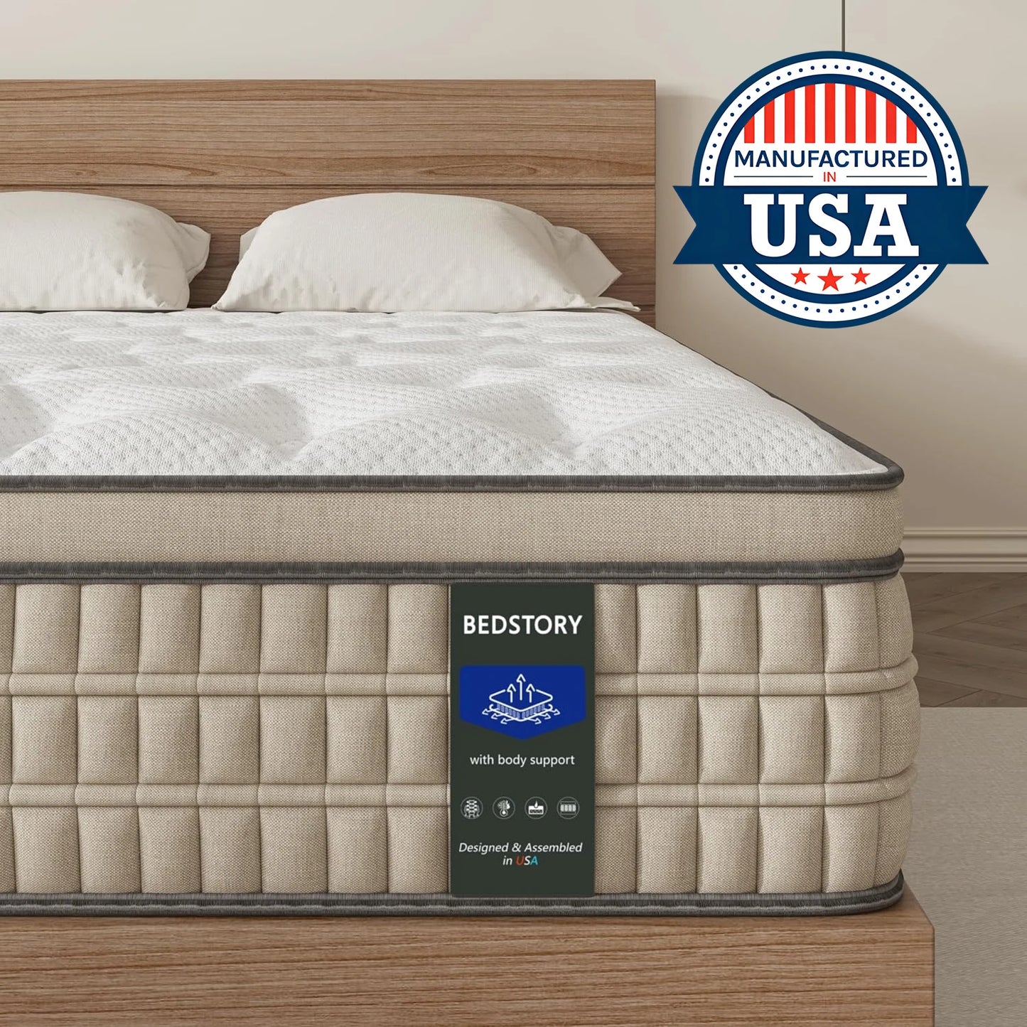 Bedstory Mattresses 12" Full/King/Queen Size