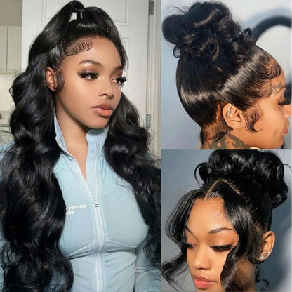 Hidden Strap Body Wave 360 HD Full Lace Front Wigs