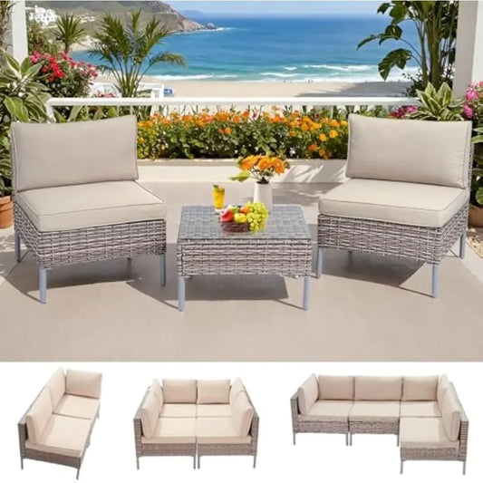 3 Piece Outdoor Patio Furniture Set,