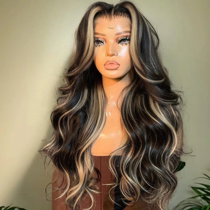 1B/27 Balayage Highlight Body Wave Wig