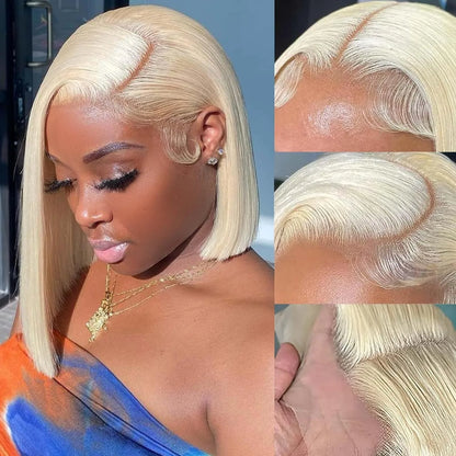 Blonde Bob Wig Human Hair