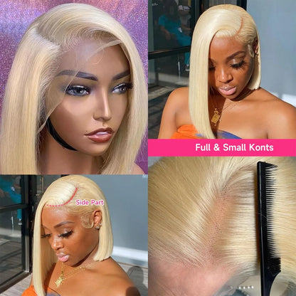 Blonde Bob Wig Human Hair