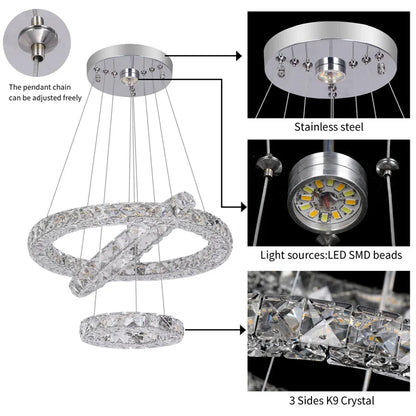 Crystal Chandeliers Luminaria Nordic Pendant Lamp