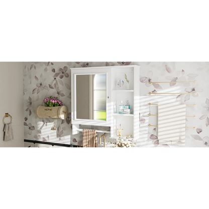 Modern Elegant Bathroom 30 Inch Vanity With Sink, Storage Cabinets, Drawers, and Adjustable Shelves