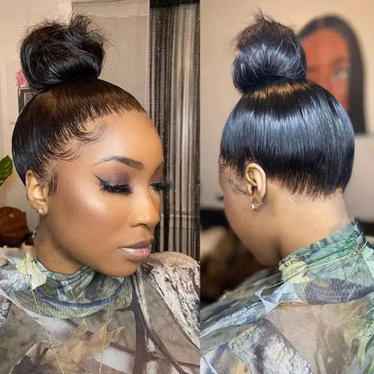 Hidden Strap Straight 360 Lace Front Wigs