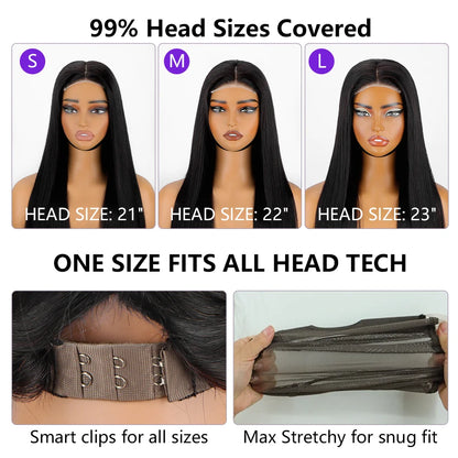 Hidden Strap Body Wave 360 HD Full Lace Front Wigs