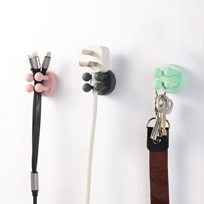 Self Adhesive Silicone Hook Bathroom Holder/ Storage for shavers, toothbrushes, and more