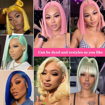 Blonde Bob Wig Human Hair