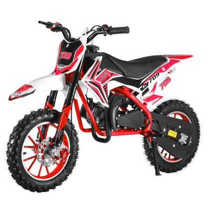49cc 2-Stroke Kids Dirt Bike , Gas Power Motocross, Off Road Mini Motorcycle,