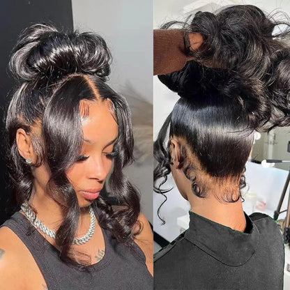 Hidden Strap Body Wave 360 HD Full Lace Front Wigs