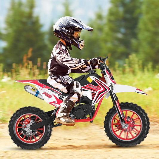 49cc 2-Stroke Kids Dirt Bike , Gas Power Motocross, Off Road Mini Motorcycle,