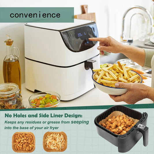 50/100PCS Disposable Air Fryer Paper Liners