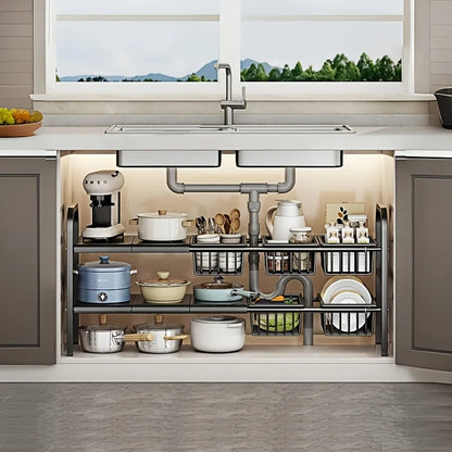 1pc 2-Tier Under Sink Organizers